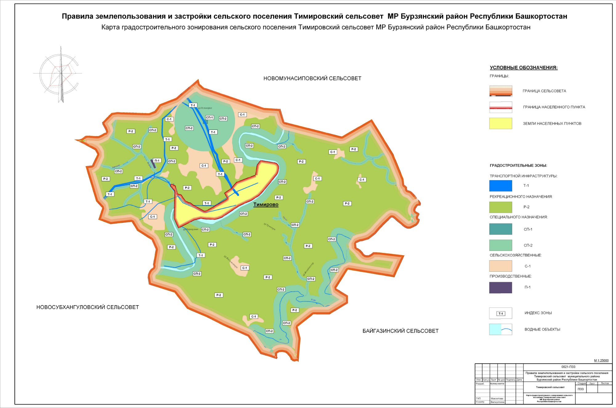 Карта бурзянского района с деревнями